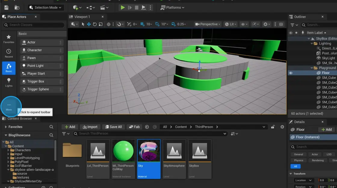 More option in Place Actors - it enables more types of actors to place